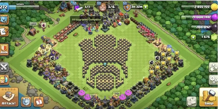 COC548 TH17 ALLMAXED HEROES 100 100 90 50 STRONG TROOPS SPELLS PETS UNIQUE WALL ART 272 LEVEL (G)